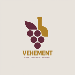 Logo Design by Ar_nisam_usman for Vehement Craft Beverage Company  | Design: #35866889