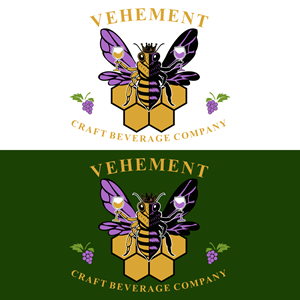 Logo Design by cah awu for Vehement Craft Beverage Company  | Design: #35860326