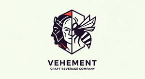 Logo Design by HSL Brain for Vehement Craft Beverage Company  | Design: #35844911