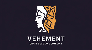 Logo Design by HSL Brain for Vehement Craft Beverage Company  | Design: #35844912