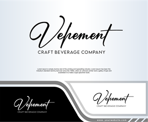 Logo Design by in creative for Vehement Craft Beverage Company  | Design: #35840662