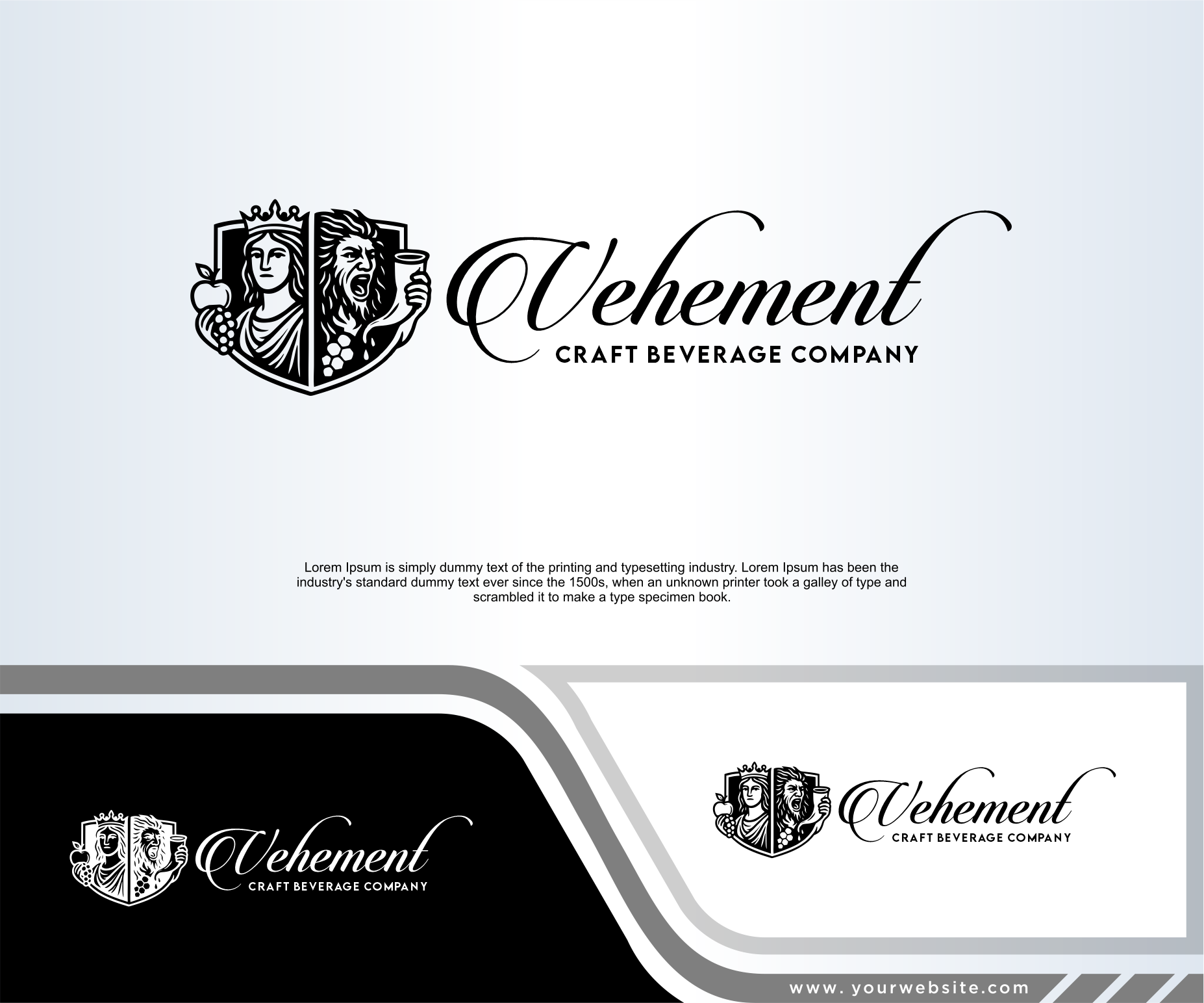 Logo Design by in creative for Vehement Craft Beverage Company  | Design #35840663