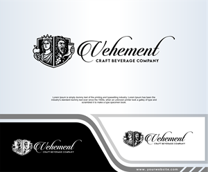 Logo Design by in creative for Vehement Craft Beverage Company  | Design: #35840663