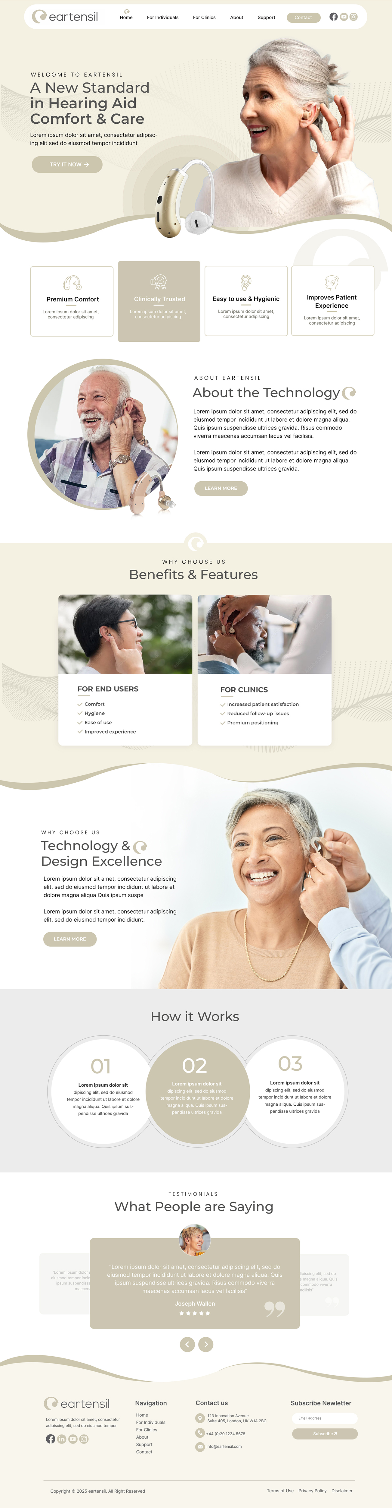Web Design by Blue Sparrow for Eartensil Pty Ltd | Design #35852167