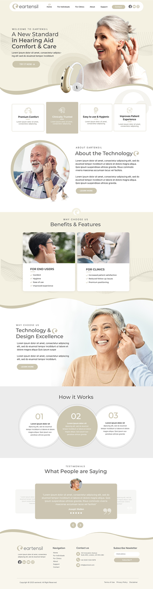 Web Design par Blue Sparrow pour Eartensil Pty Ltd | Design : #35852167