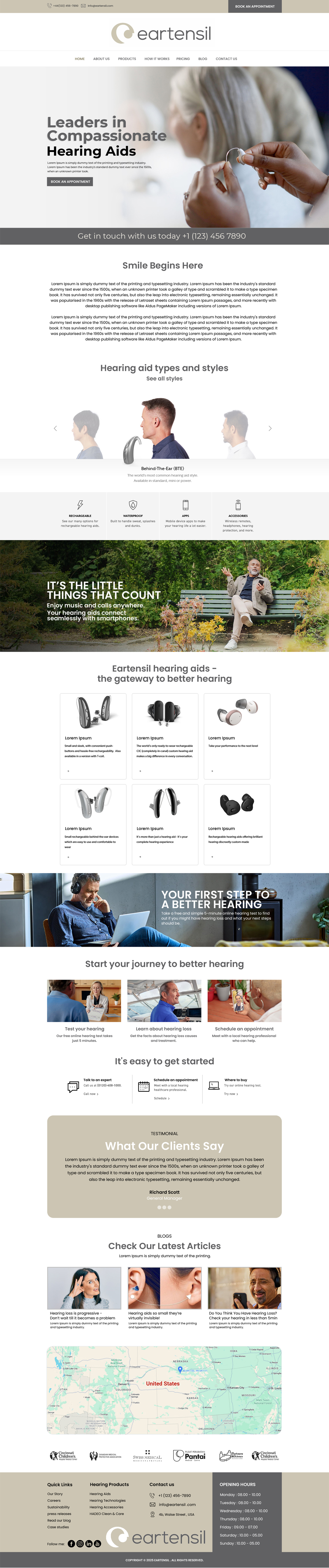 Web Design by BWS01 for Eartensil Pty Ltd | Design #35855483