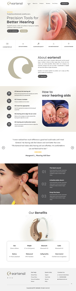 Web Design by pb for Eartensil Pty Ltd | Design: #35852219