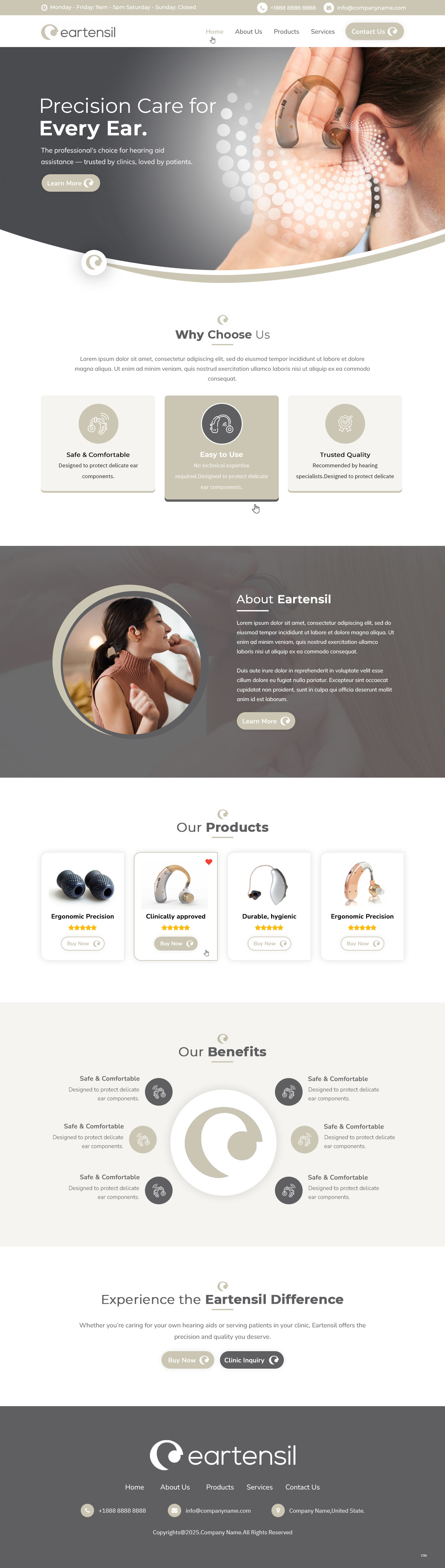 Diseño Web por pb para Eartensil Pty Ltd | Diseño #35852221
