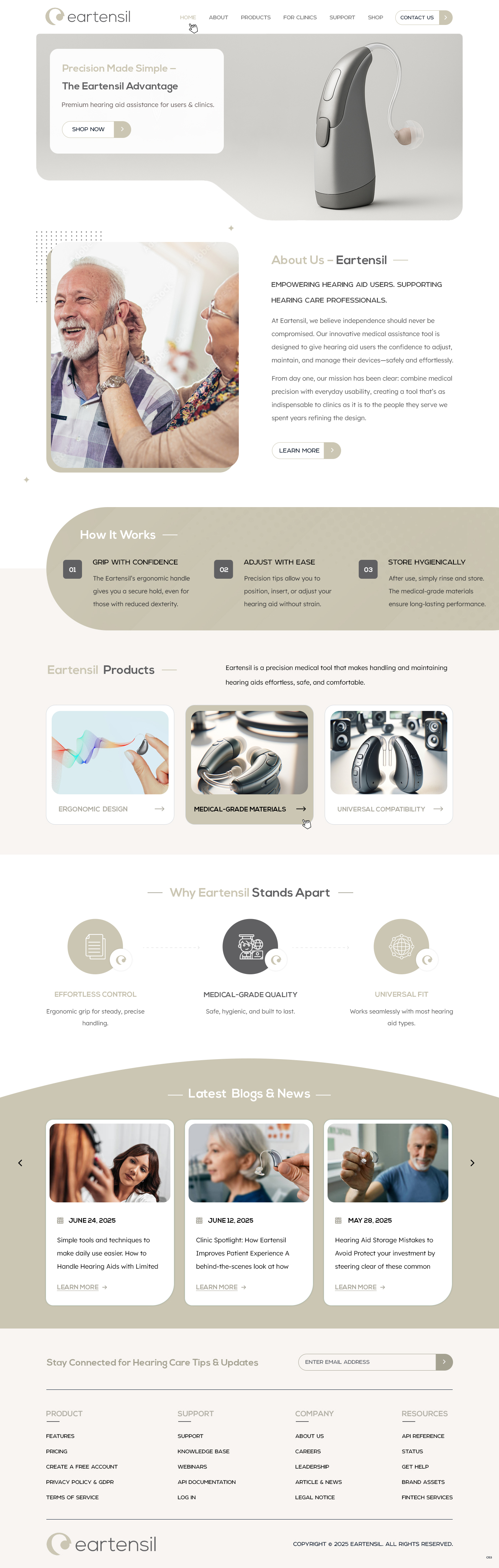 Web Design by pb for Eartensil Pty Ltd | Design #35852224