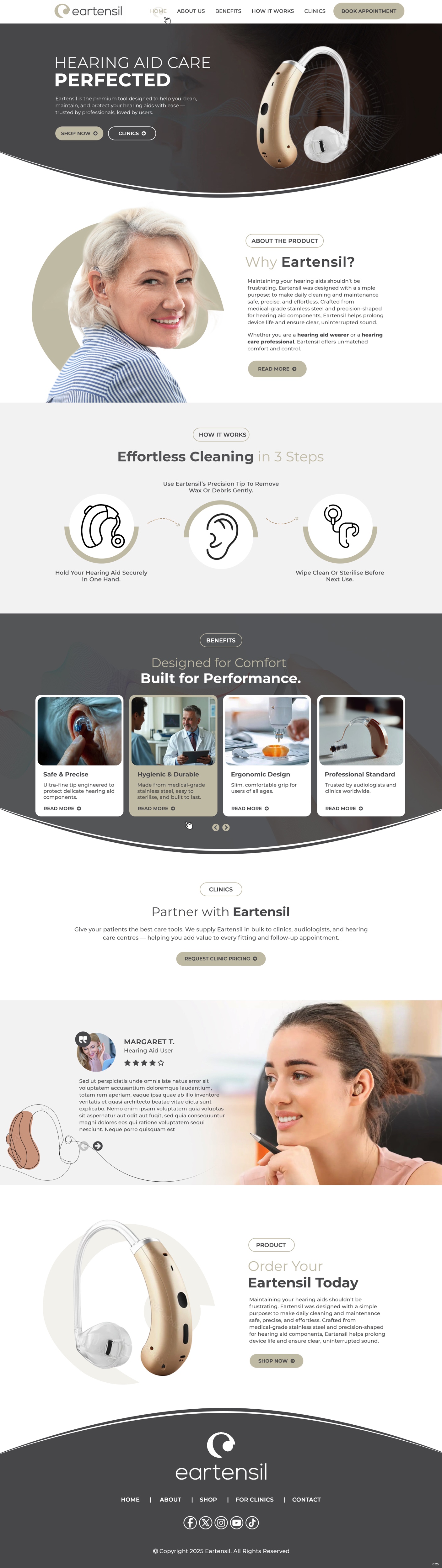 Web Design by pb for Eartensil Pty Ltd | Design #35852229