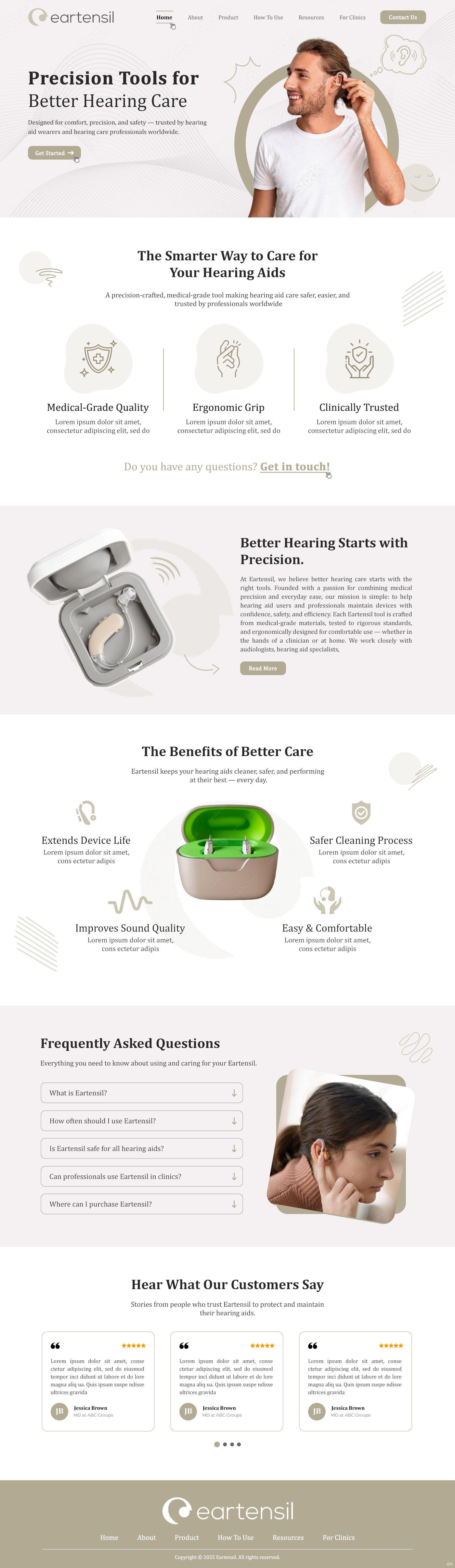 Web Design by pb for Eartensil Pty Ltd | Design #35852232
