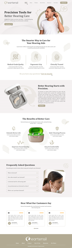 Web Design by pb for Eartensil Pty Ltd | Design: #35852232