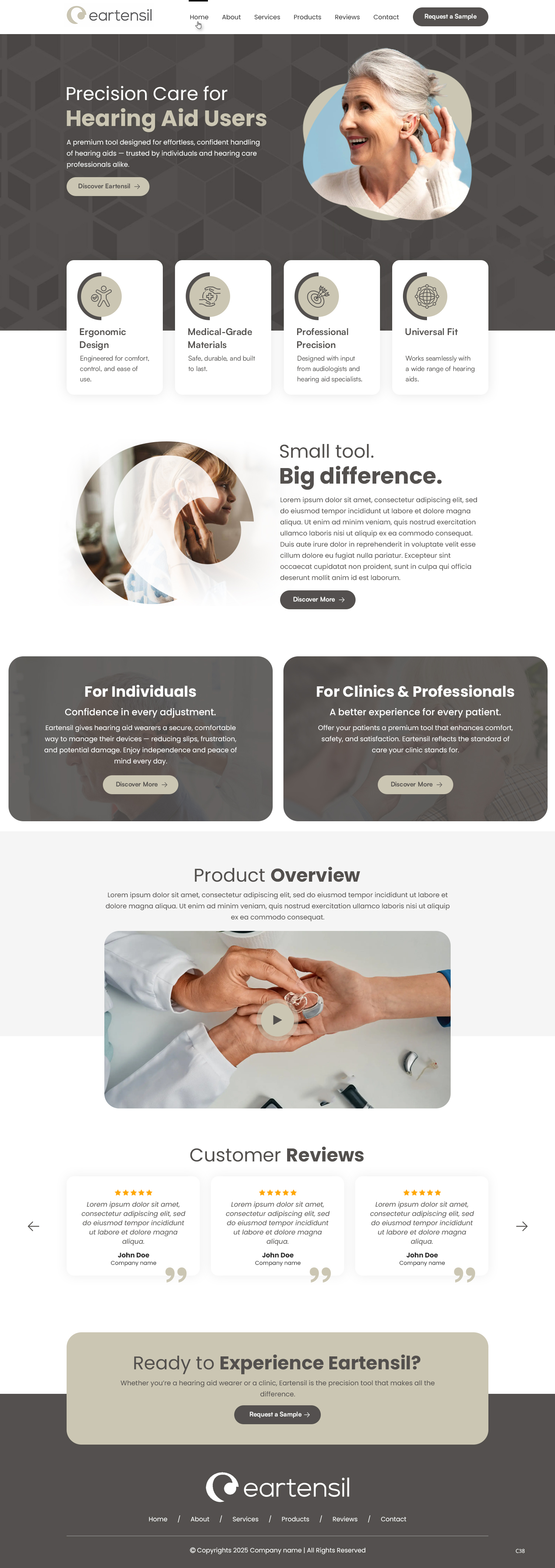 Web Design par pb pour Eartensil Pty Ltd | Design #35852233