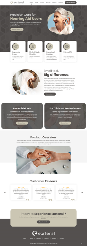 Web Design by pb for Eartensil Pty Ltd | Design: #35852233