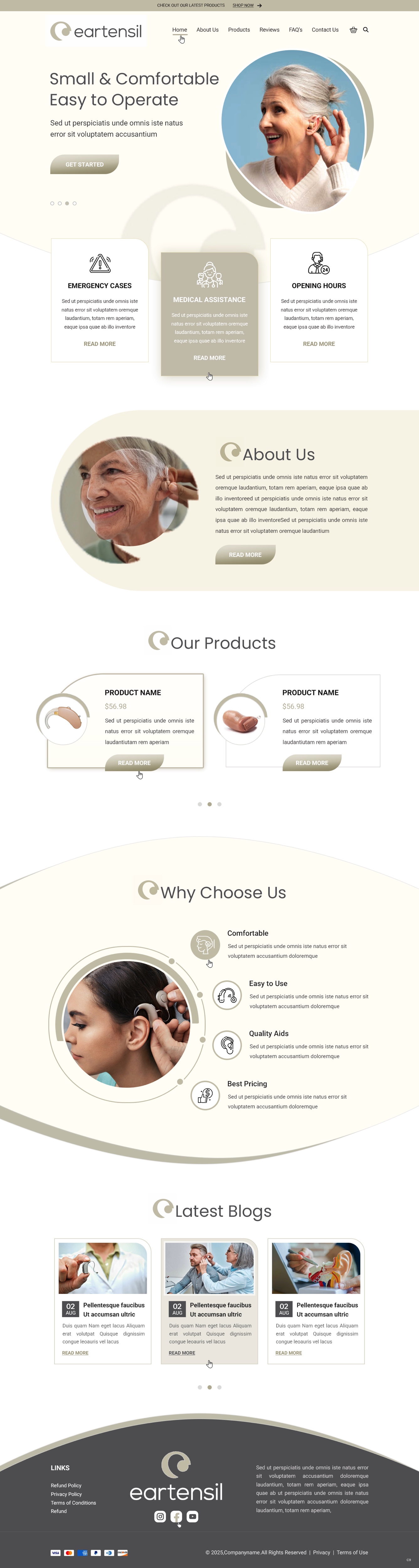Web-Design von pb für Eartensil Pty Ltd | Design #35852239