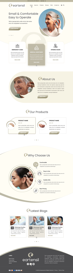 Web Design by pb for Eartensil Pty Ltd | Design: #35852239