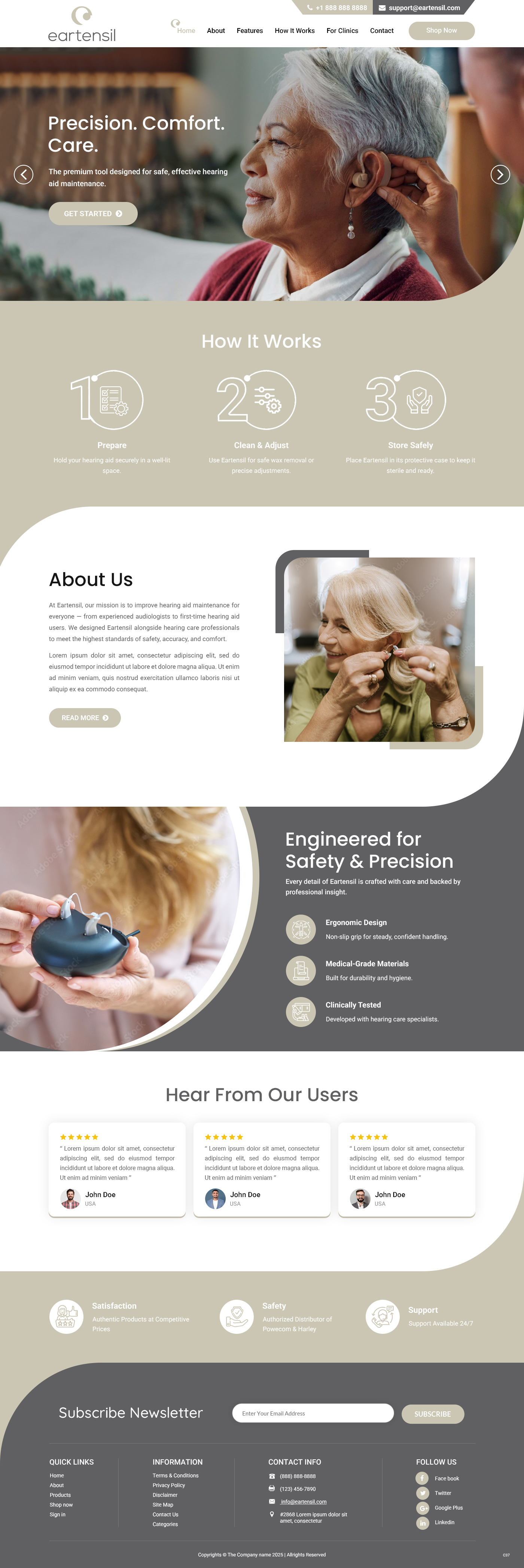 Web Design by pb for Eartensil Pty Ltd | Design #35860240