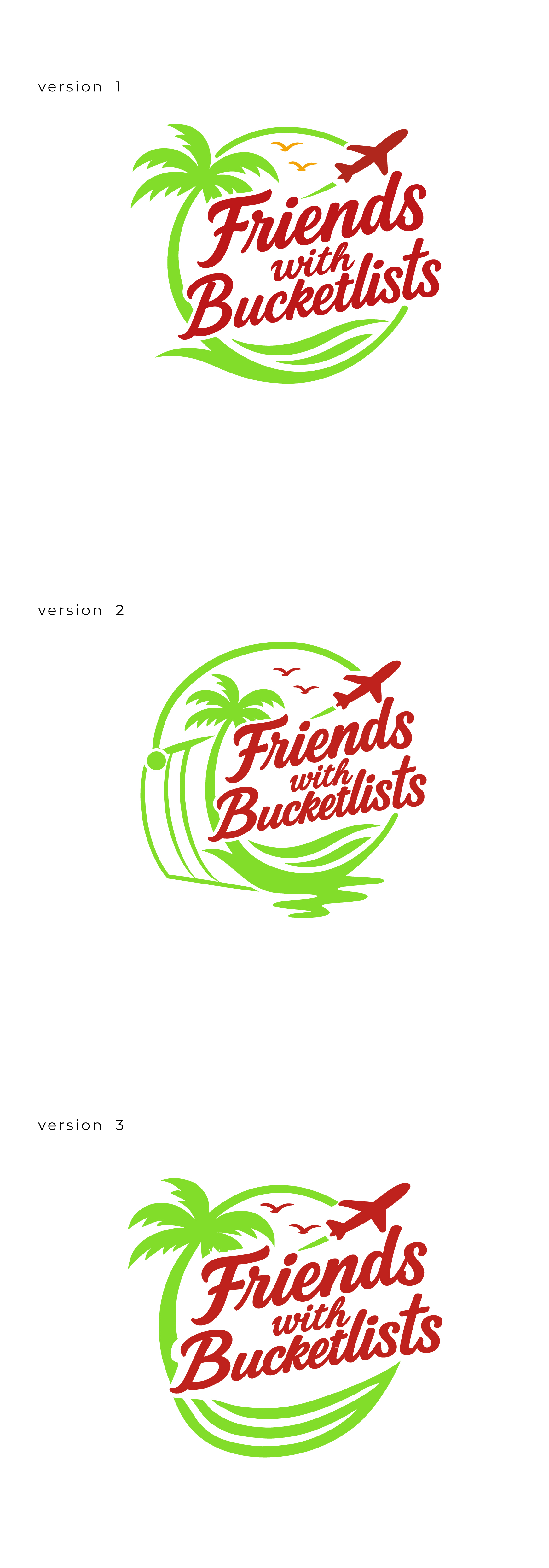 Logo Design by Designzz. for Friends with Bucketlists | Design #35854257