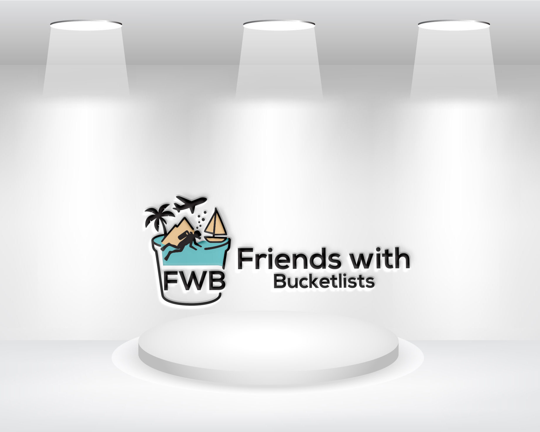 Logo Design by Lam_ya for Friends with Bucketlists | Design #35850257