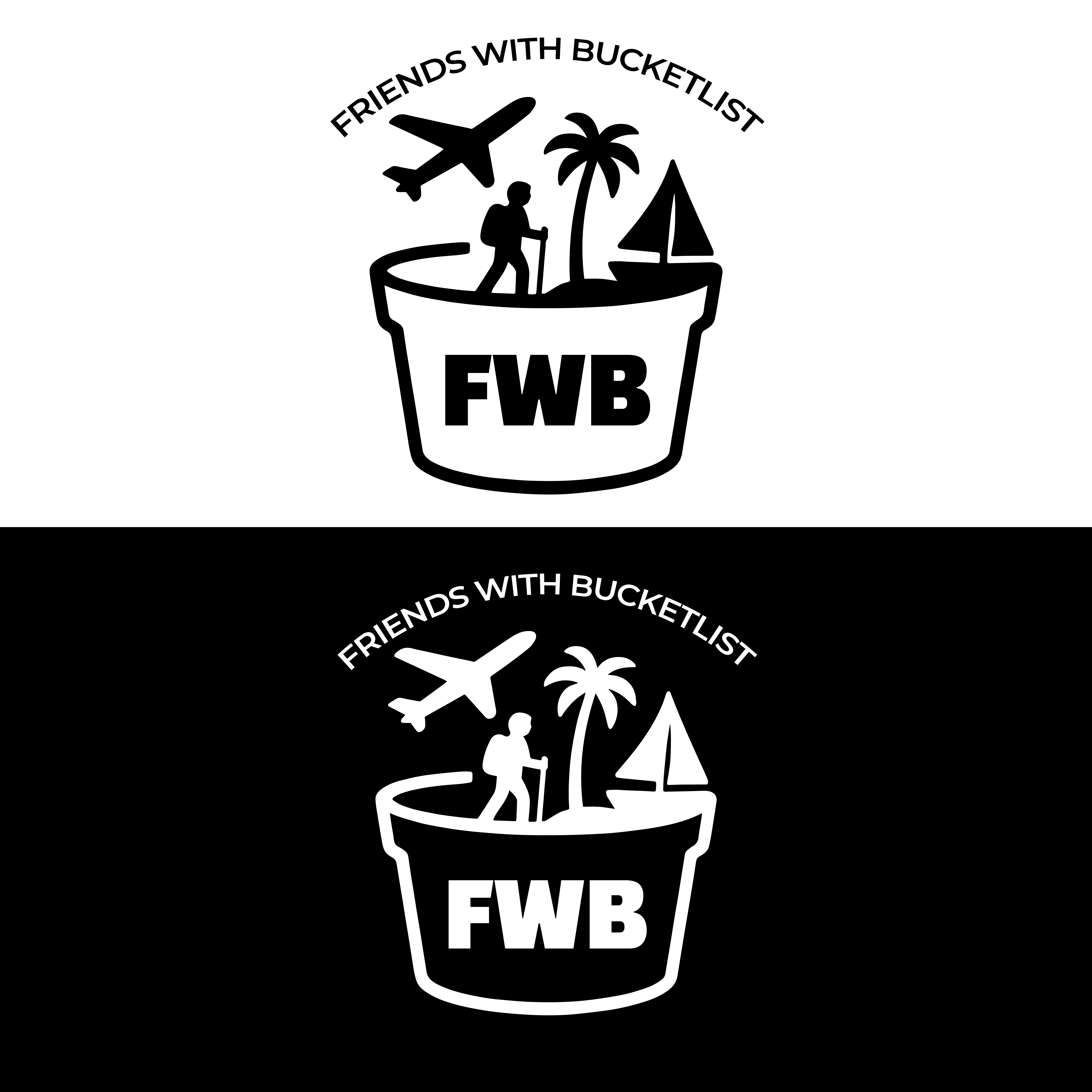 Logo Design by Delusion Studio for Friends with Bucketlists | Design #35849840