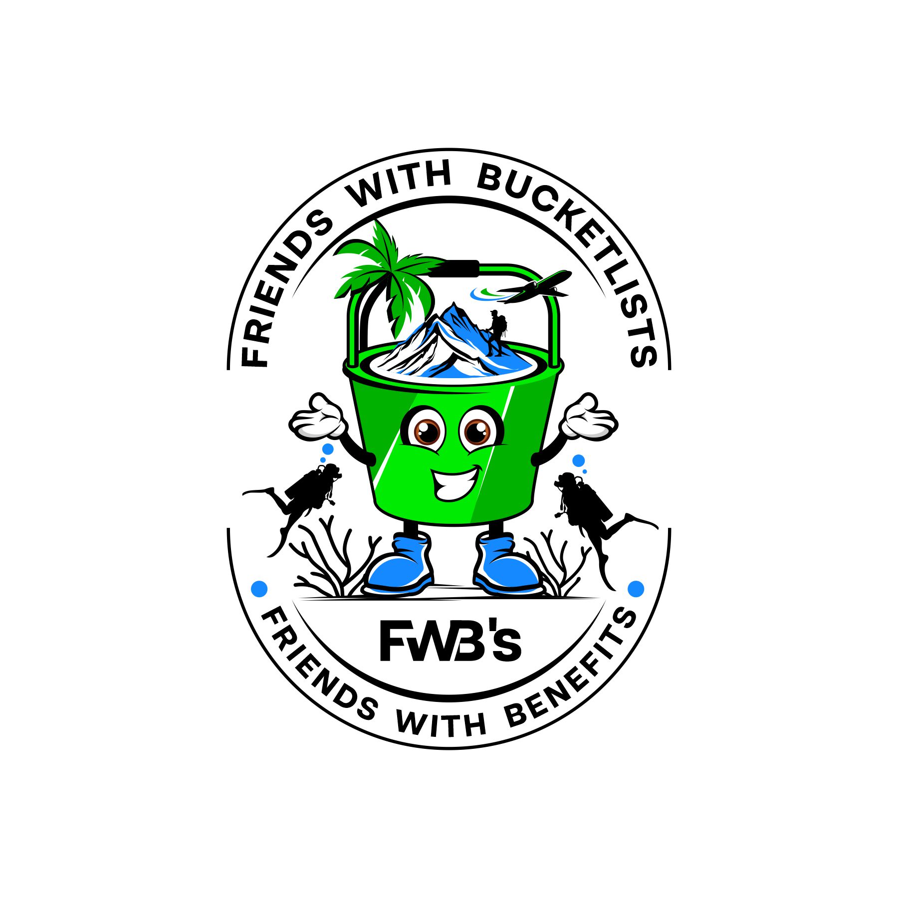 Logo Design by debdesign for Friends with Bucketlists | Design #35857012