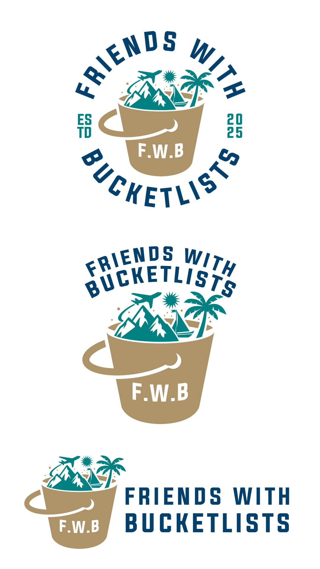 Logo Design by simple mind for Friends with Bucketlists | Design #35847441