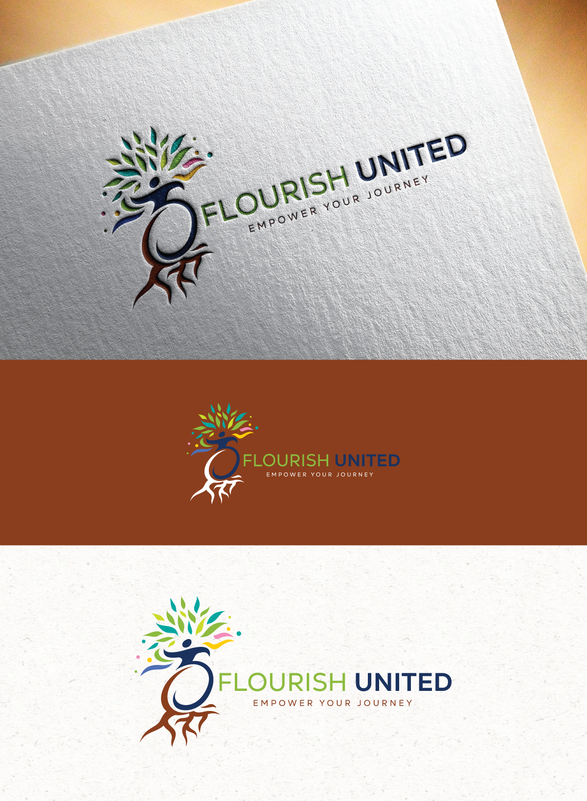 Logo Design by Logo Stock for Flourish United PTY LTD | Design #35852052