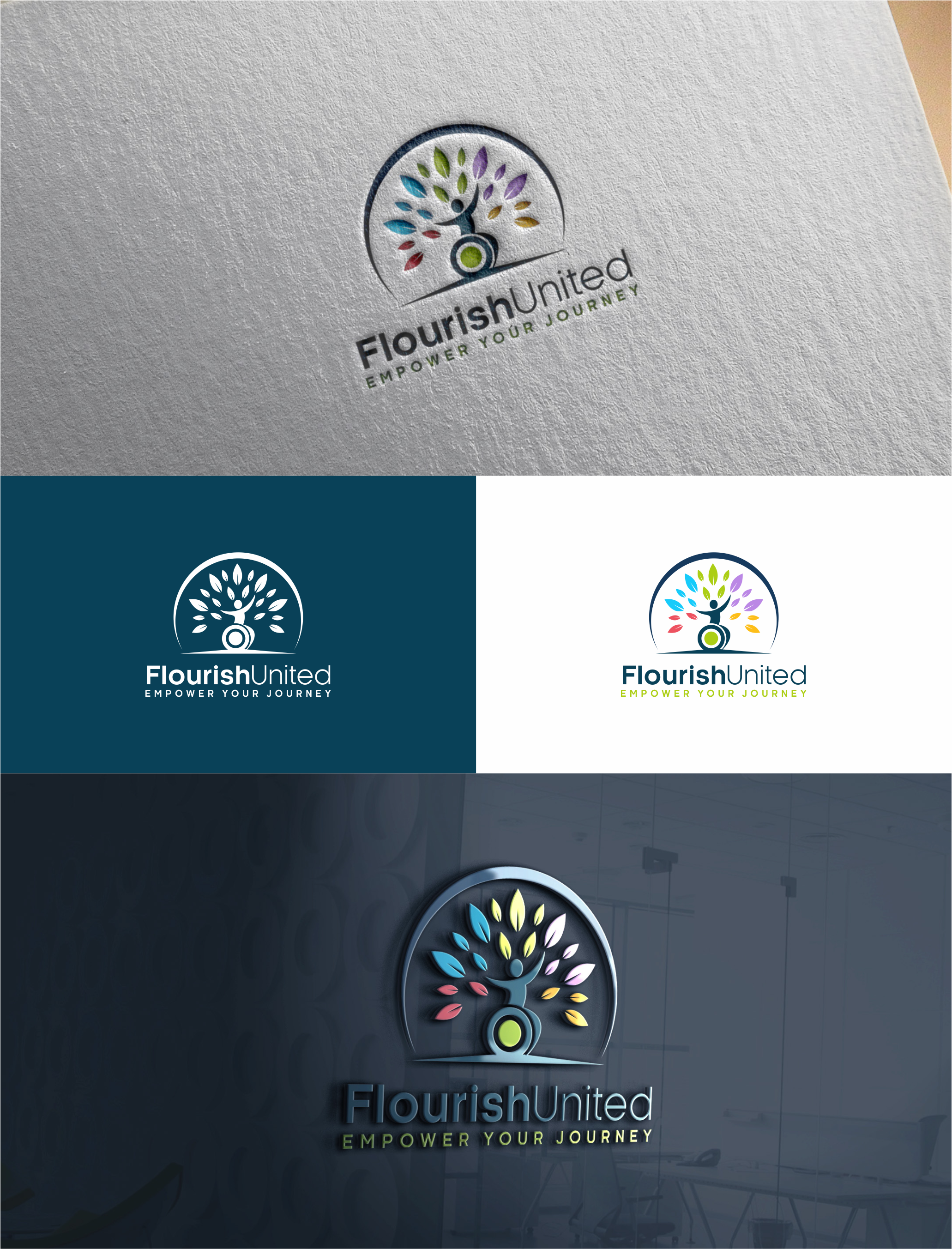 Logo Design by melzh for Flourish United PTY LTD | Design #35890607