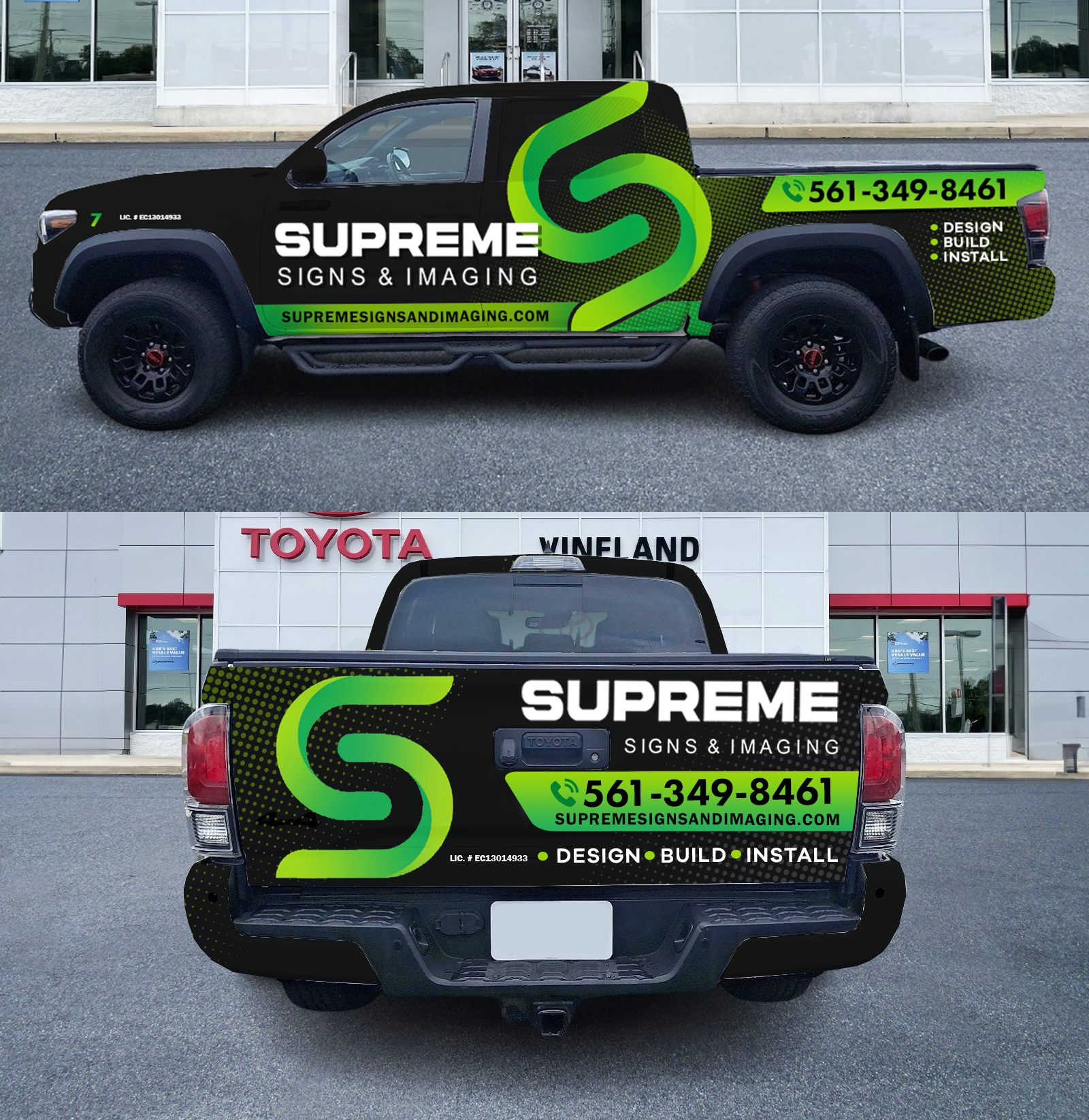 Diseño de Rotulación de Vehículo por typefdesign para Supreme Signs and Imaging Inc. | Diseño #35891319