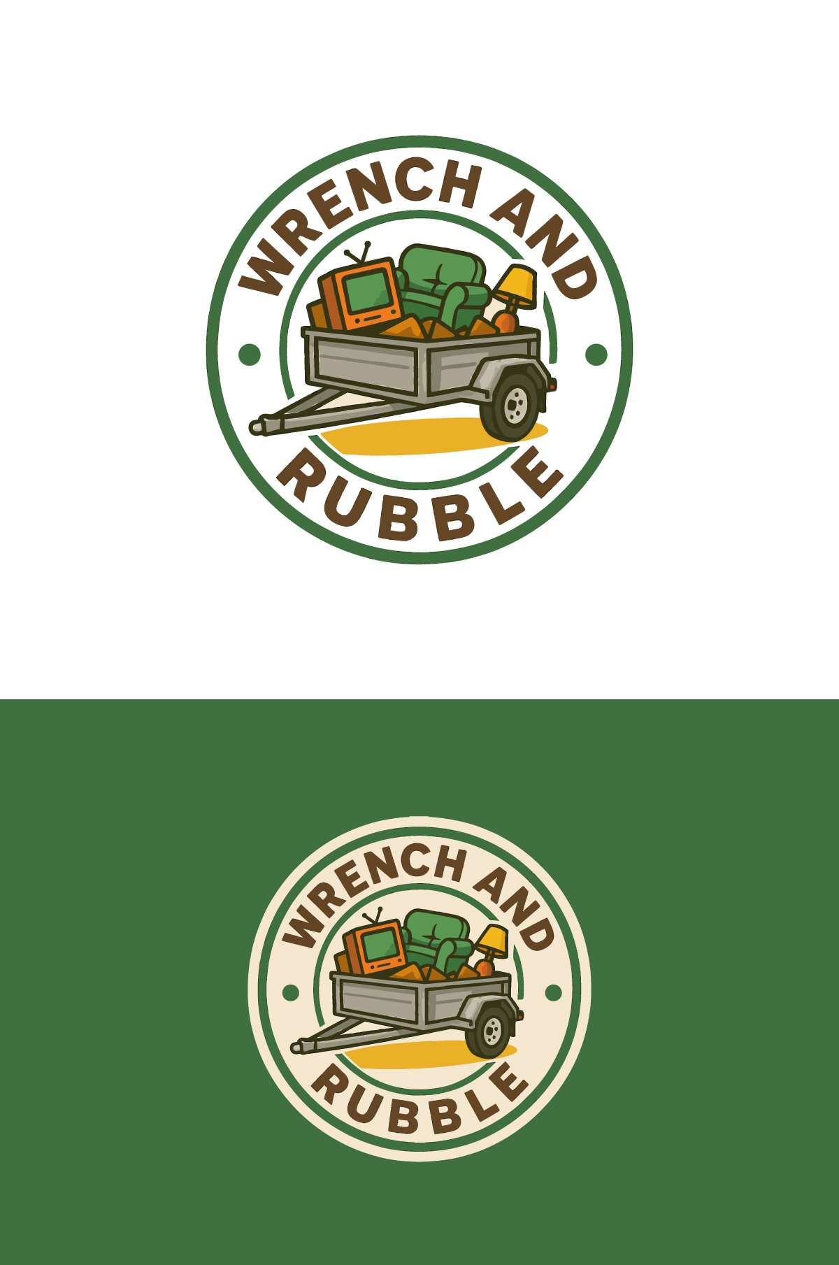 Logo Design by apik. for Wrench and Rubble | Design #35856529