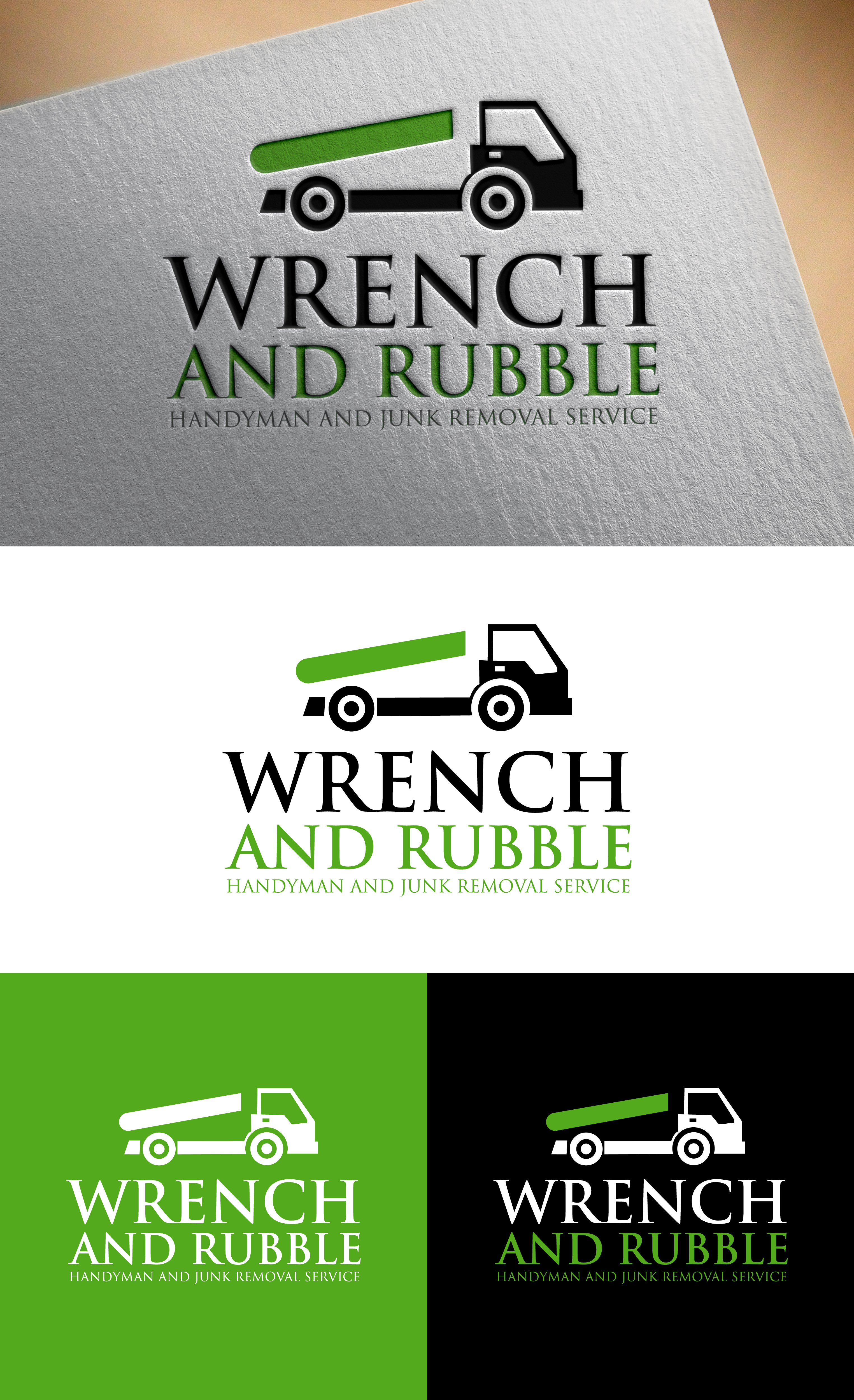 Logo Design by AKTech for Wrench and Rubble | Design #35855900