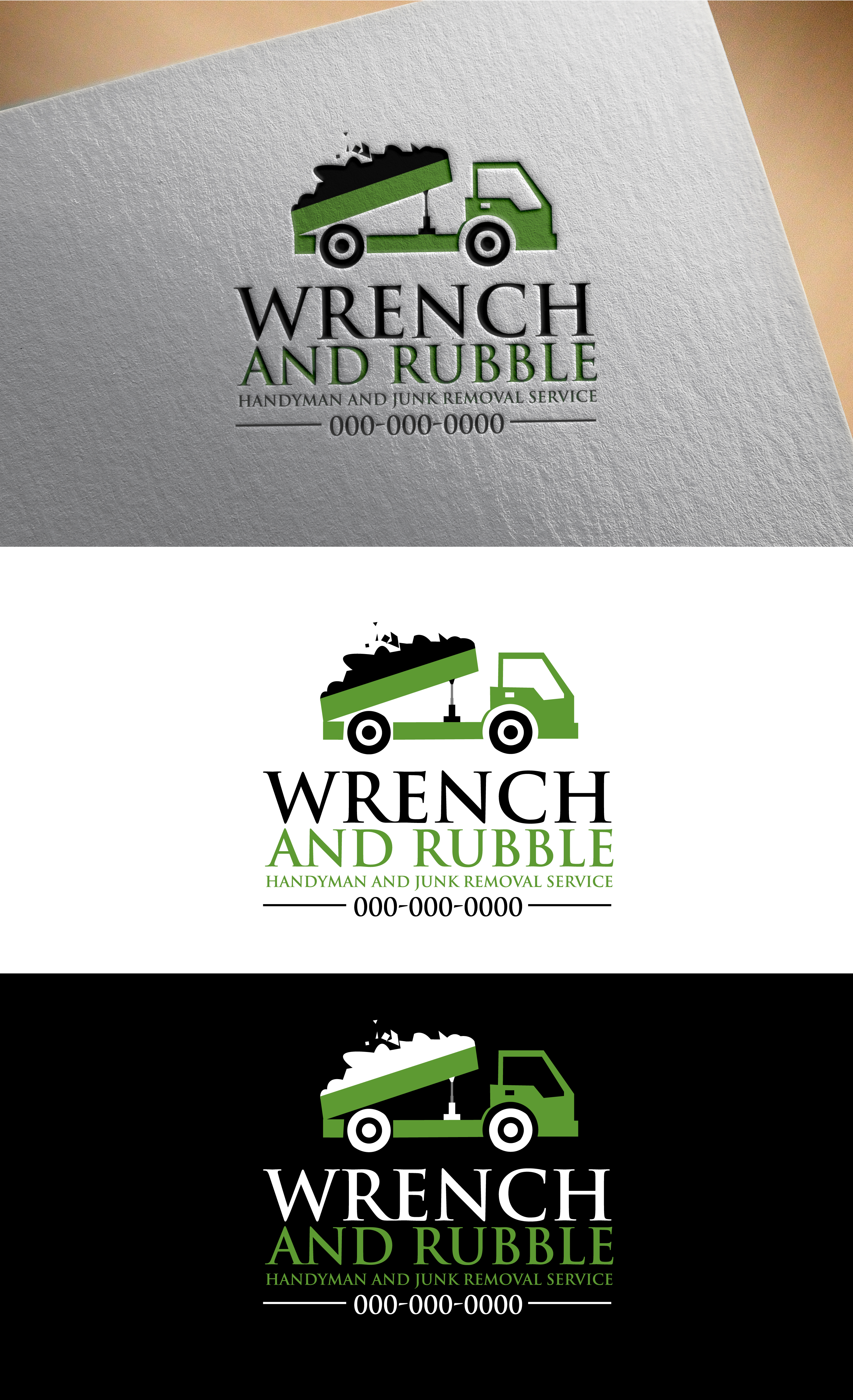 Logo Design by AKTech for Wrench and Rubble | Design #35858763