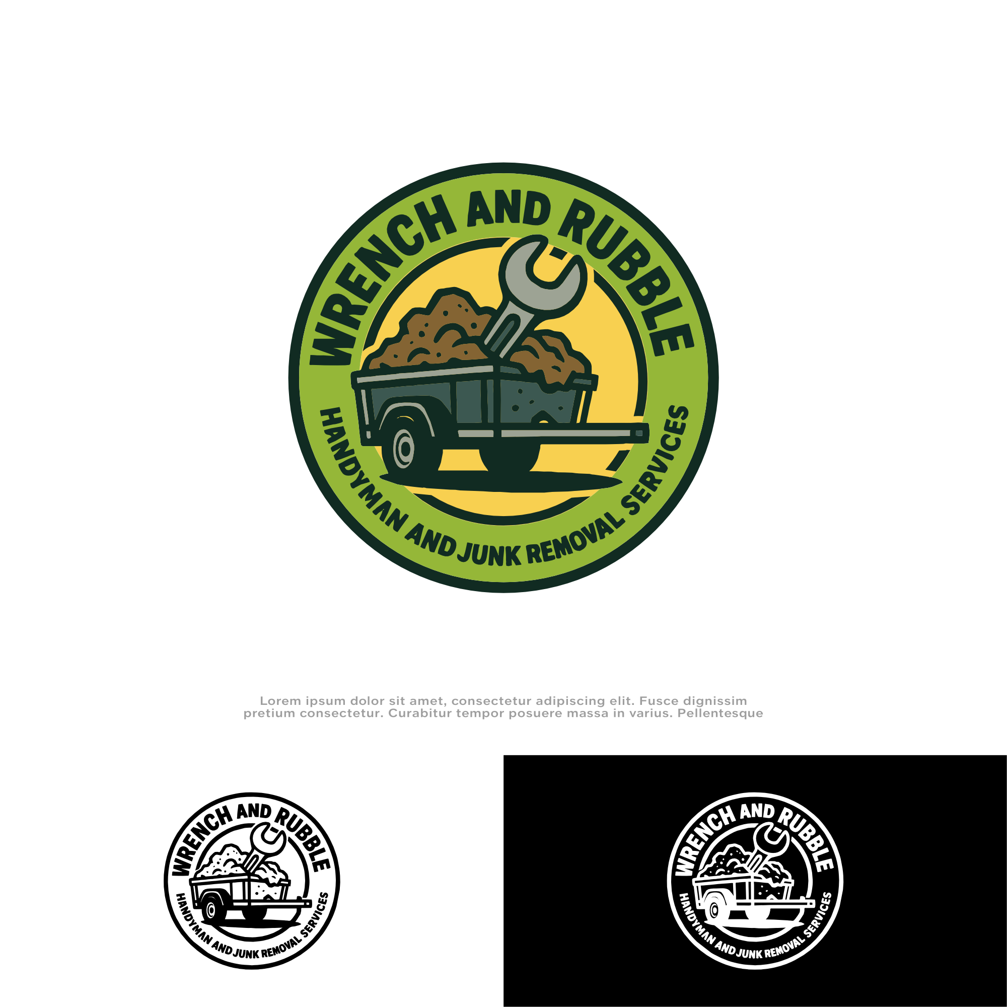 Logo Design by win it for Wrench and Rubble | Design #35854962