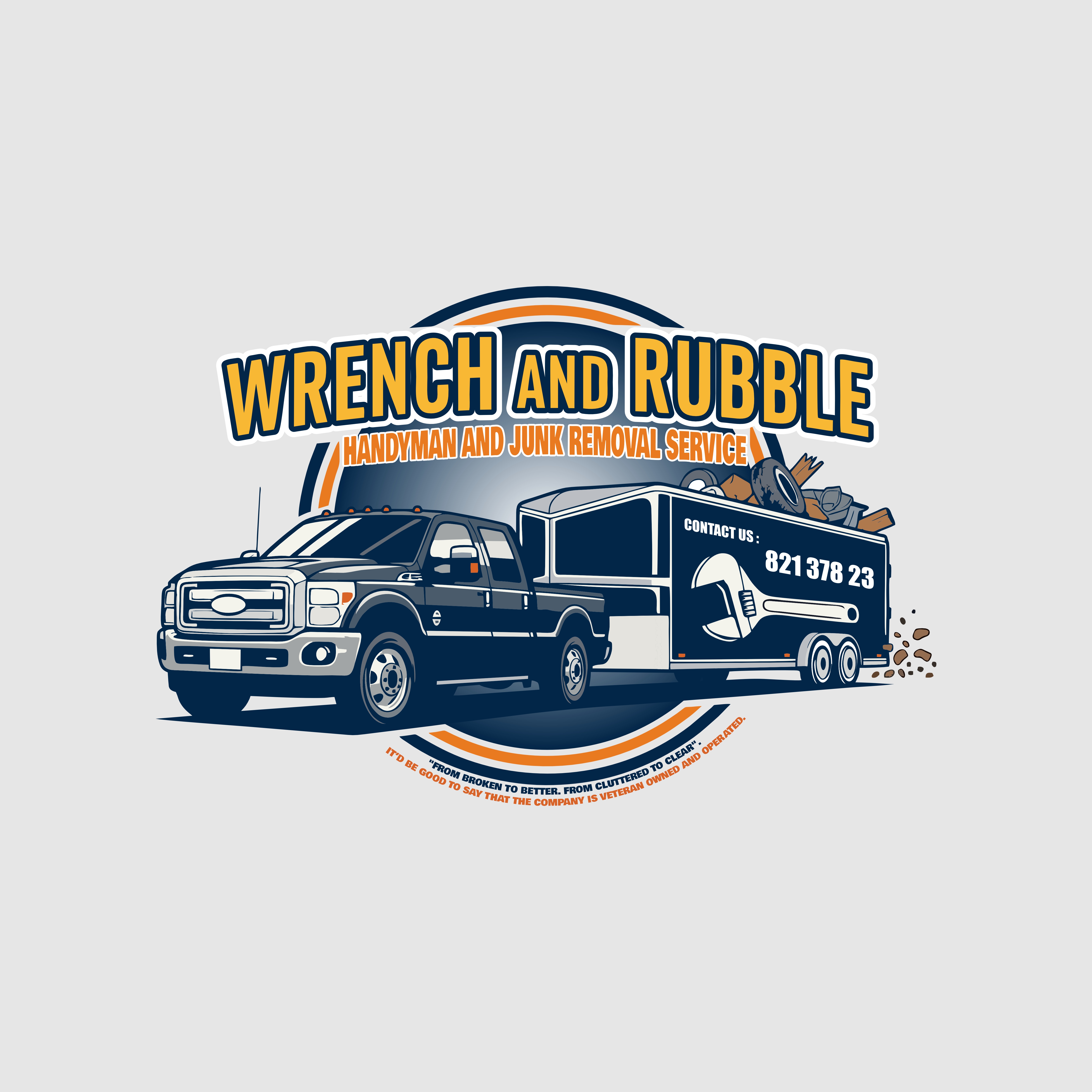 Diseño de Logo por J' Design para Wrench and Rubble | Diseño #35855654