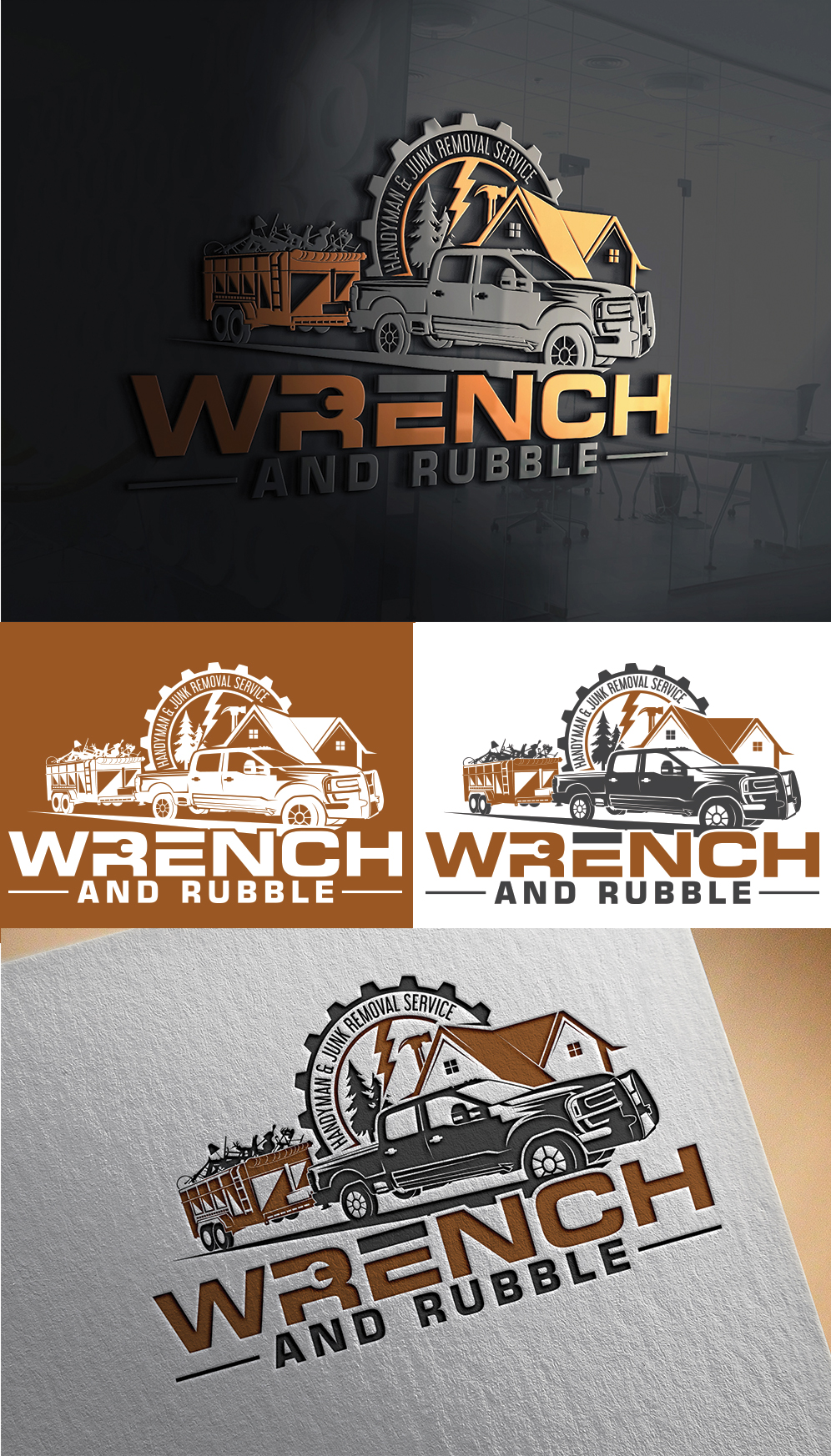 Logo Design by Imran_me for Wrench and Rubble | Design #35857294