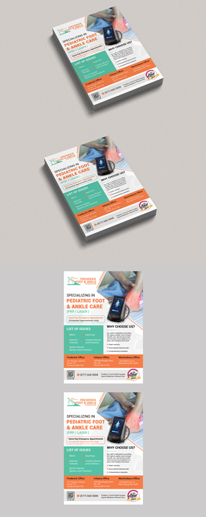 Flyer Design by Design Motion for Frederick Foot & Ankle | Design: #35855751