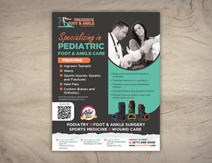 Flyer Design by GMWIRE for Frederick Foot & Ankle | Design: #35855625
