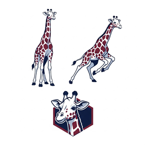 Giraffe Mascot for Health &amp; Wellness Company