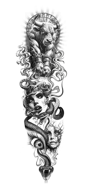 Tattoo Design by Soumen Sinha for this project | Design: #35923183