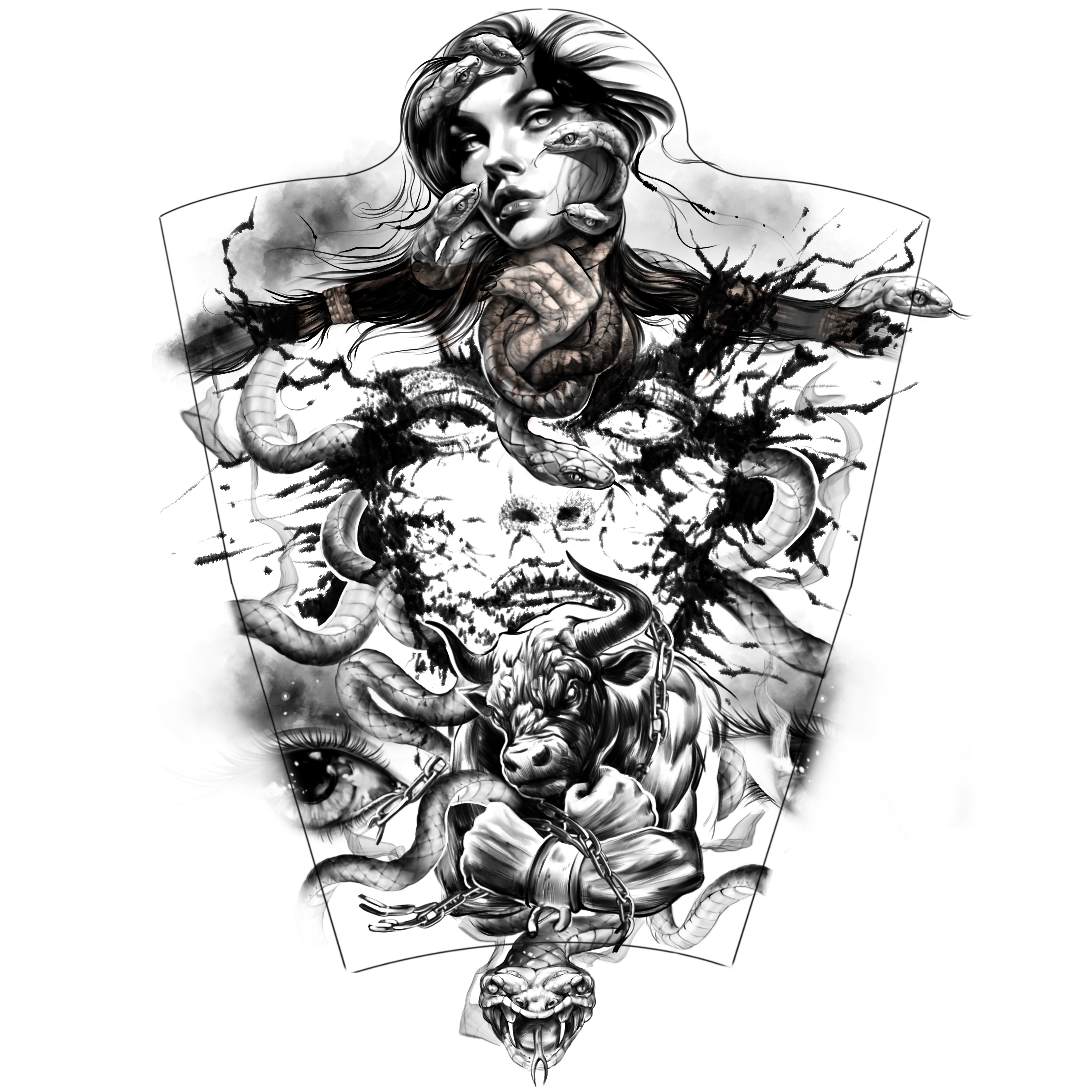 Tattoo-Design von Yevhen (Ukrdesign) für dieses Projekt | Design #35872137