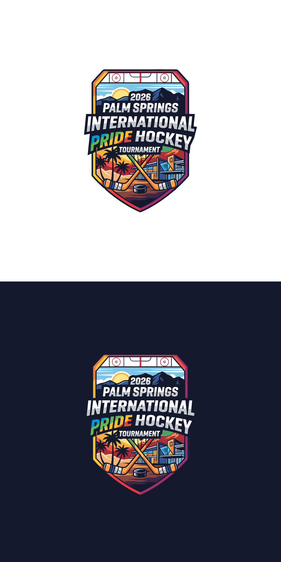 Logo Design by Hamza Dogar for Coachella Valley LGBT Hockey Association | Design #35920874