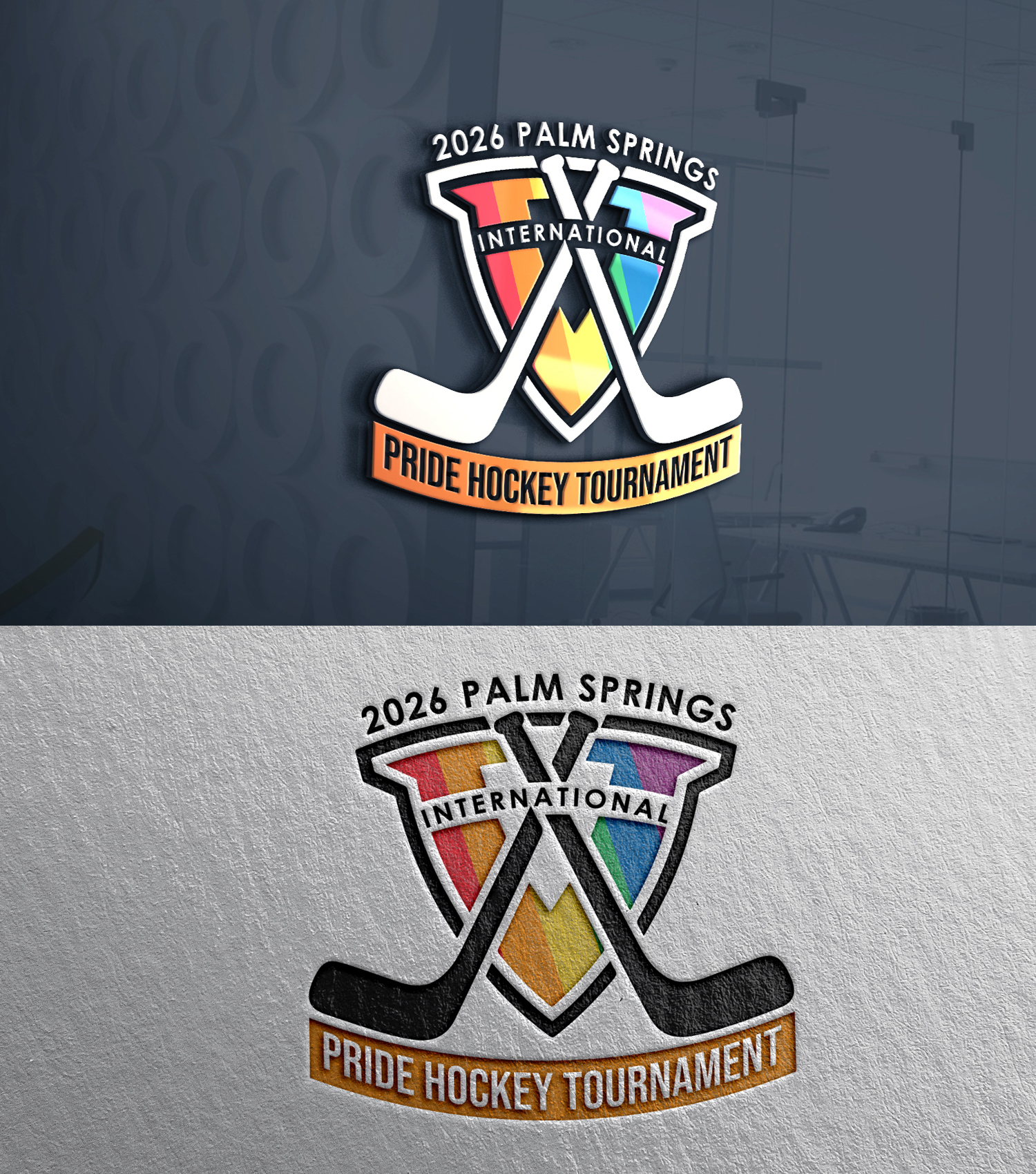 Logo Design by 24ksunny for Coachella Valley LGBT Hockey Association | Design #35863827