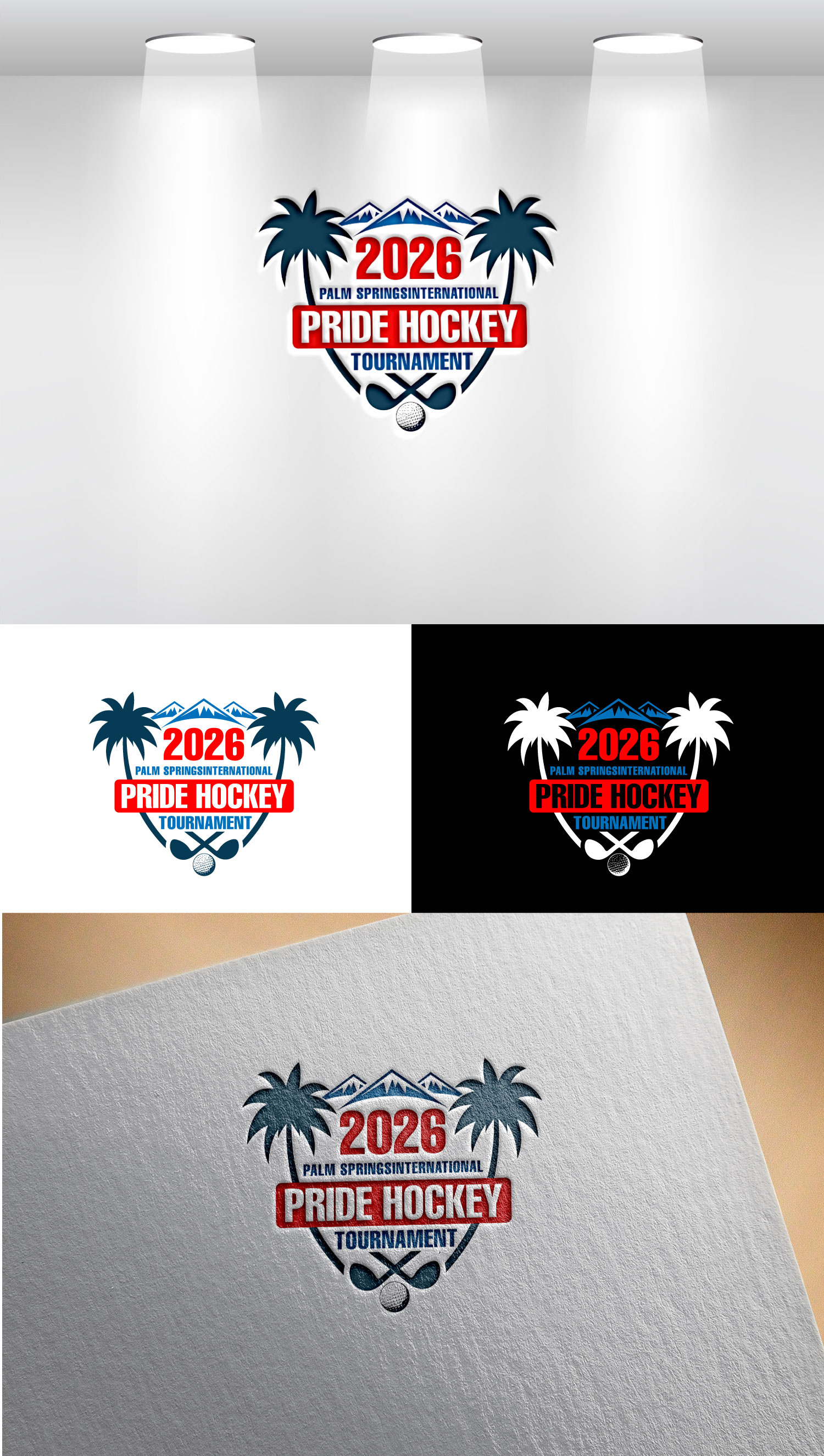 Logo Design by Mi Design1 for Coachella Valley LGBT Hockey Association | Design #35858868