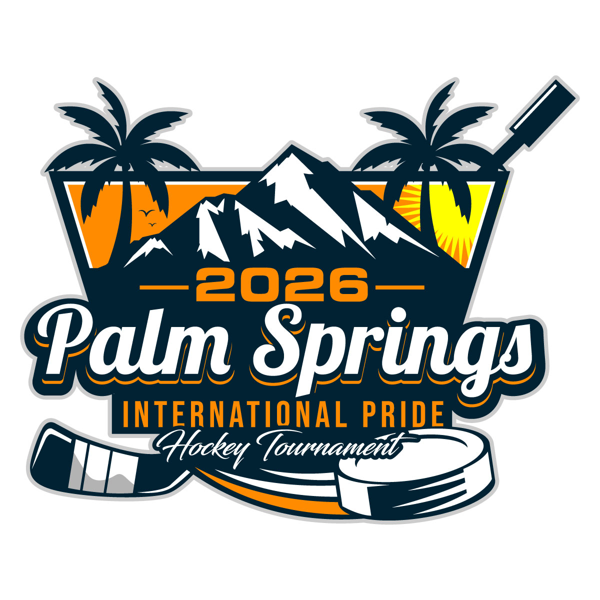 Logo Design by Suvendu.S for Coachella Valley LGBT Hockey Association | Design #35896602