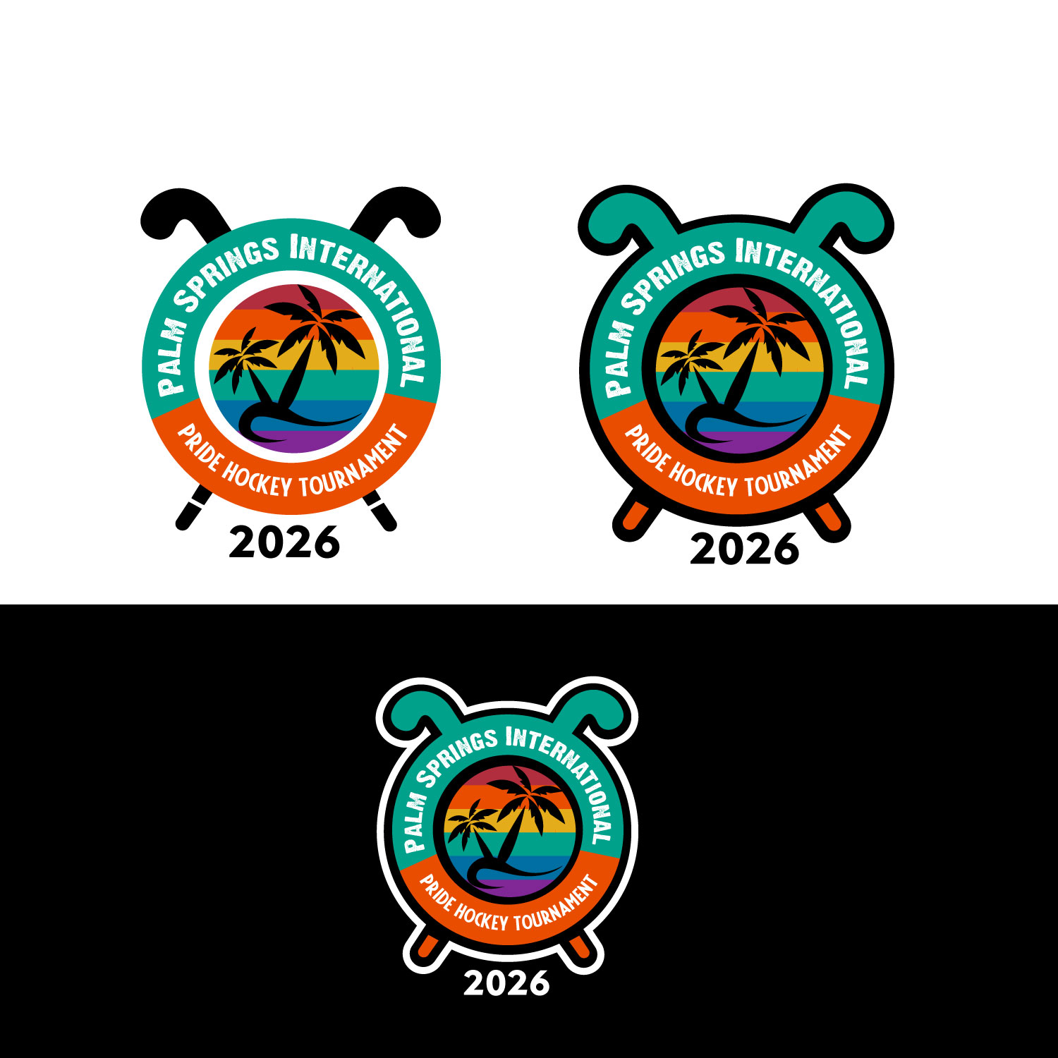 Logo Design by Art_lv for Coachella Valley LGBT Hockey Association | Design #35897190