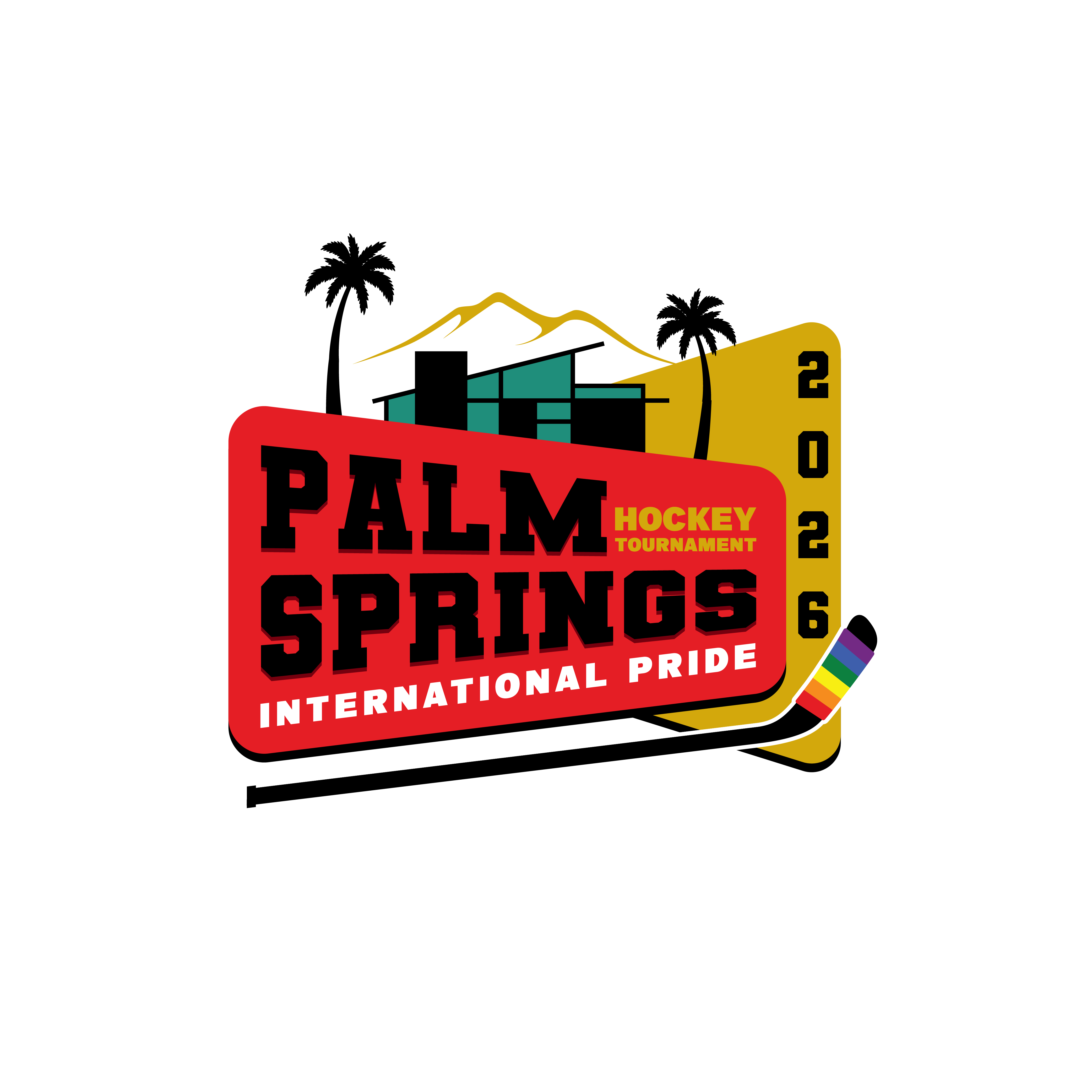 Logo-Design von razertron für Coachella Valley LGBT Hockey Association | Design #35993616