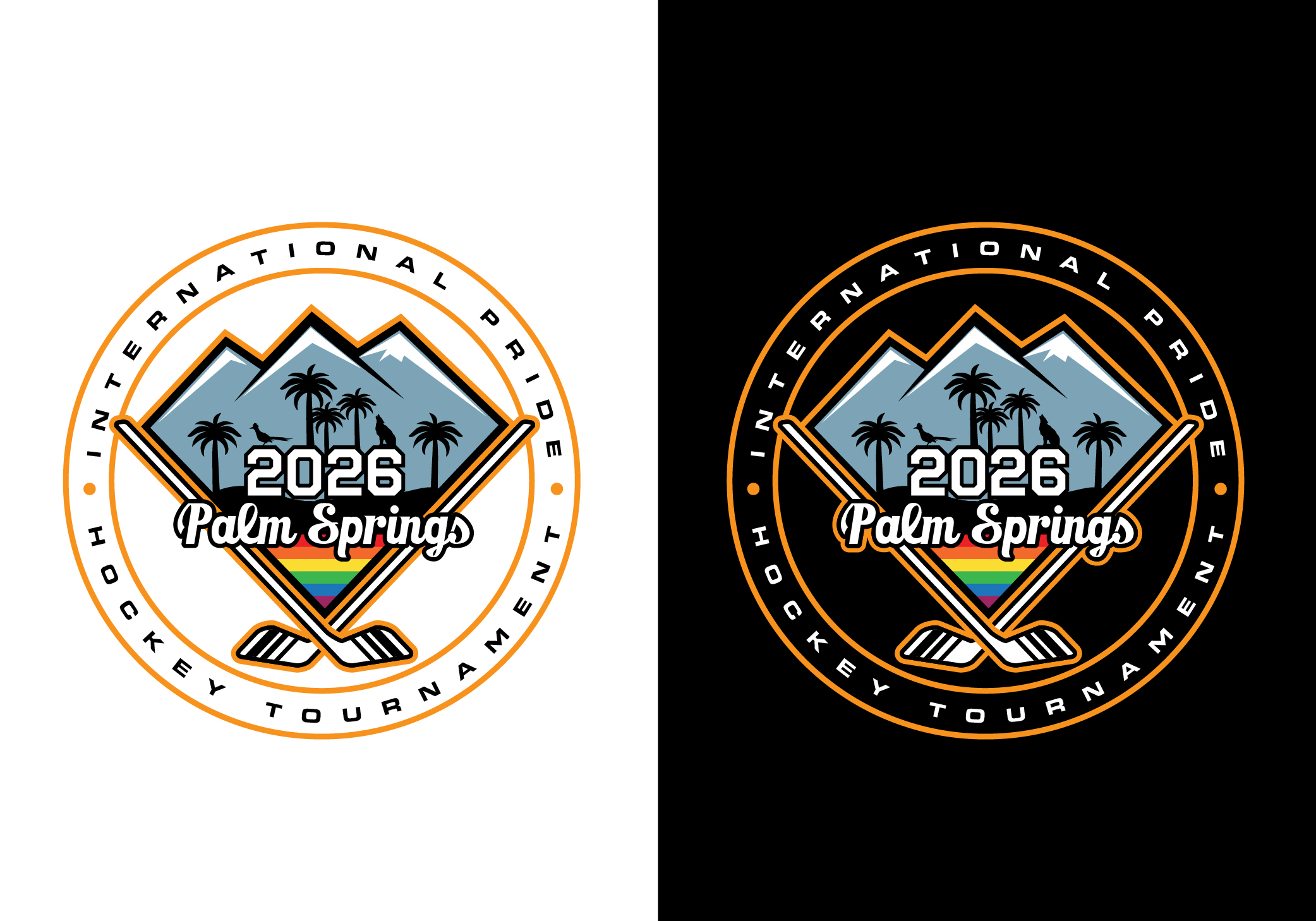 Logo Design by KickArt for Coachella Valley LGBT Hockey Association | Design #35861832