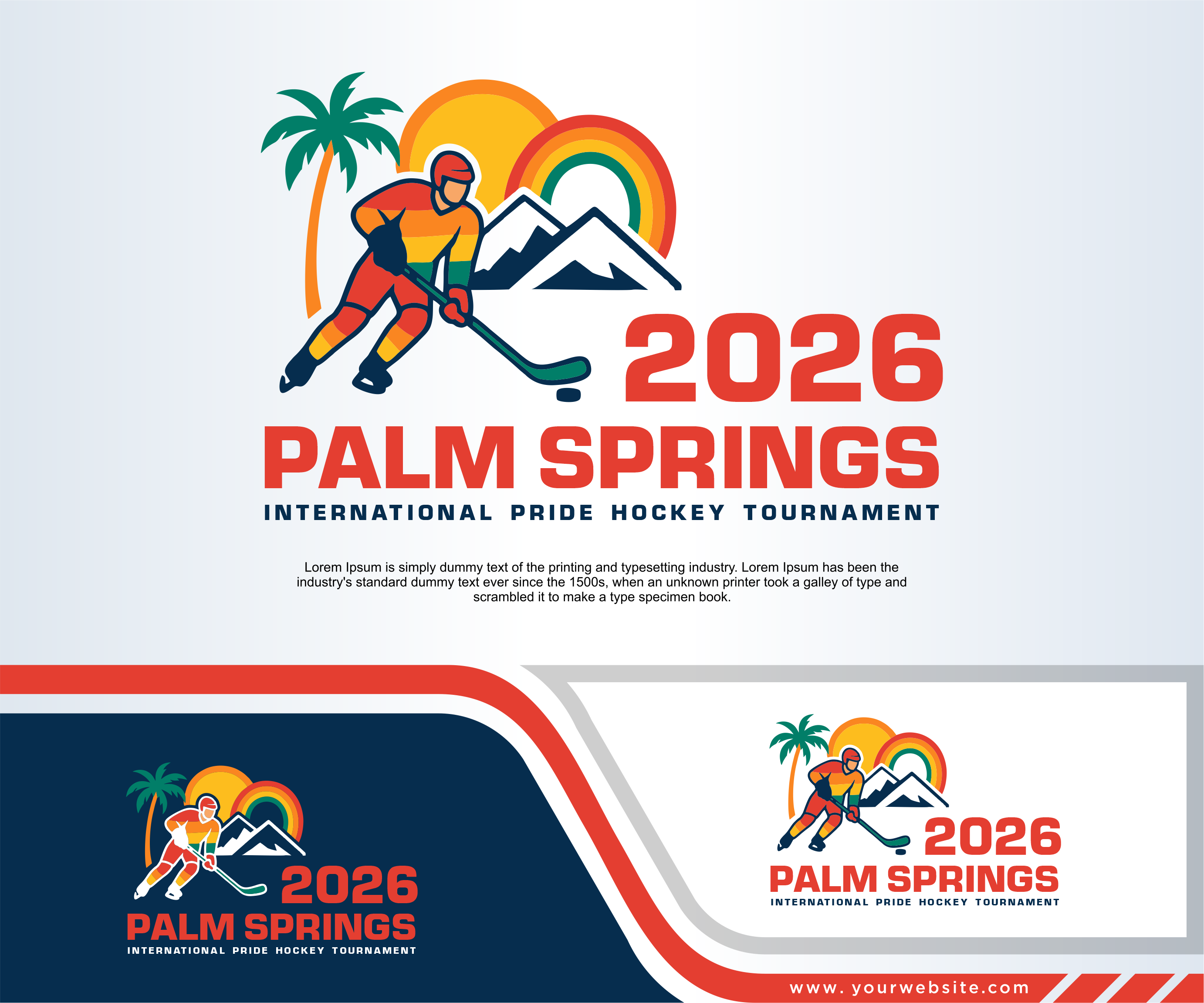 Logo Design by in creative for Coachella Valley LGBT Hockey Association | Design #35860151