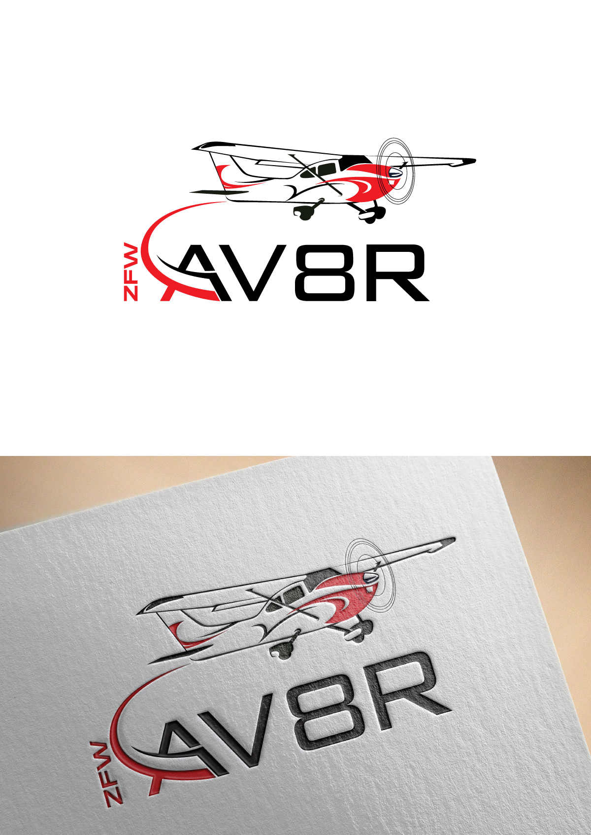 Logo-Design von Om Namah Shivay für ZFW Aviation, LLC | Design #35868843