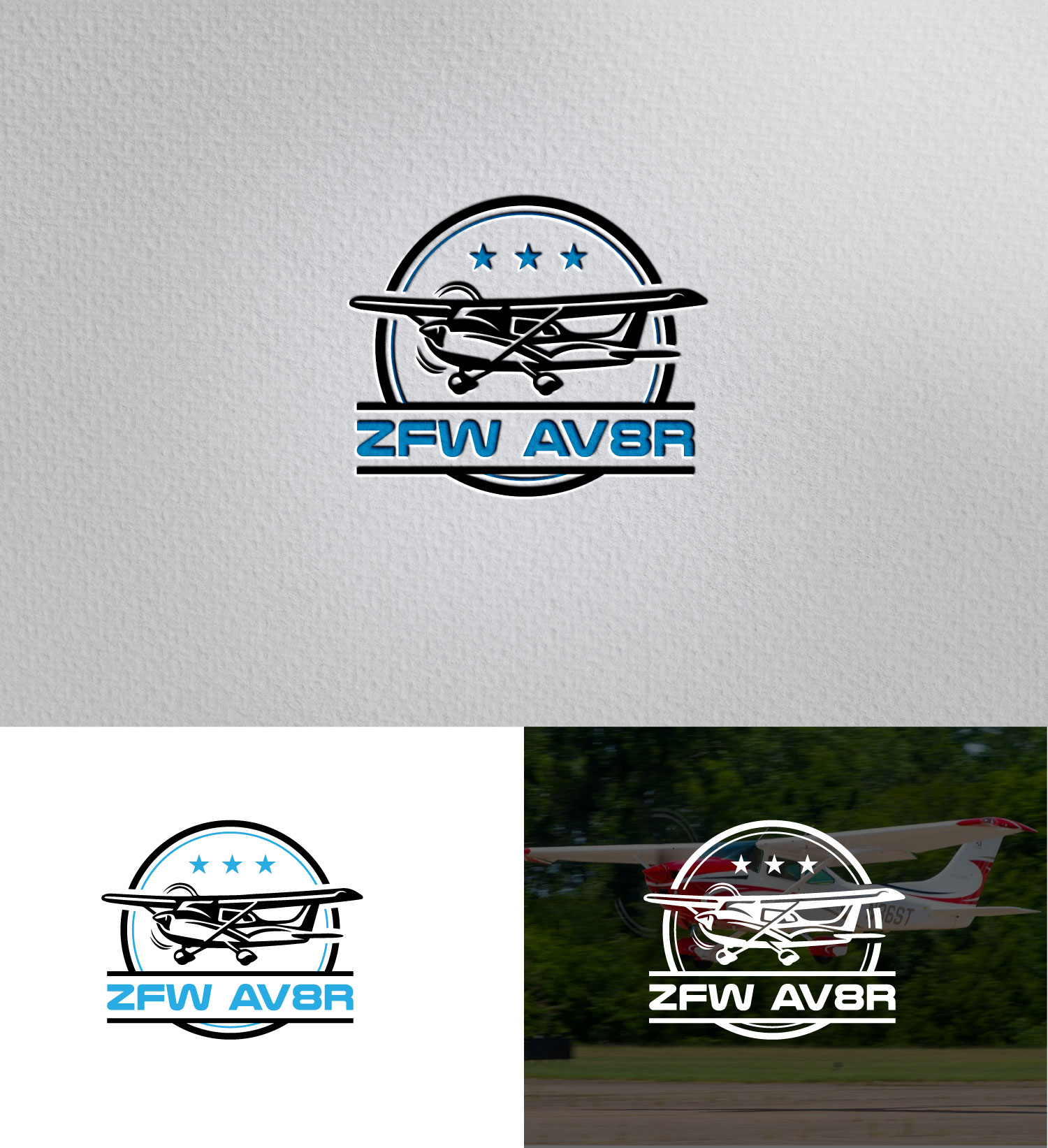Logo Design by Mi Design1 for ZFW Aviation, LLC | Design #35867189